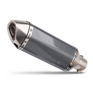 Pot d'échappement universel pour moto 51MM, silencieux modifié en acier inoxydable 370MM Akra Escape Moto pour R15 Gsxr125 Mt07 Gsxs125 <span class=keywords><strong>CBR125R</strong></span> - Product Image 4