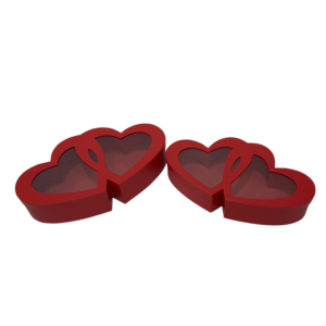 Spot (anpassbar) Hochwertige Doppelherz-Blumen <span class=keywords><strong>box</strong></span> <span class=keywords><strong>2</strong></span>-teilige Sets PVC-Fenster Herz-Geschenk <span class=keywords><strong>box</strong></span> Verpackungs <span class=keywords><strong>box</strong></span> zum Valentinstag - Product Image 5