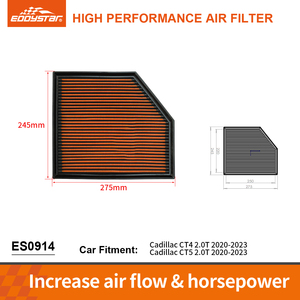 Filtros de Aceite y Aire de Alto Flujo Reutilizables EDDYSTAR para Cadillac CT4 CT5 ES0914 - Product Image 5