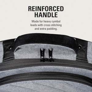 Free Sample Personalized Drum Cymbal Dust-Proof Storage Case 22" Double-Layer Padded Cymbal Gig Bag with Carry Handle - Product Image 3