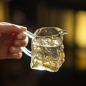 Jarra de Vidrio Estilo Glaciar, Forma Irregular, Resistente al Calor, para Servir Té Kung Fu - Product Image 1