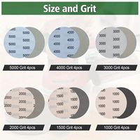 Lot de 27 disques abrasifs en carbure de silicium double usage de 5 pouces pour ponçage et polissage, grains mixtes P1000-P5000, échantillon gratuit, OEM