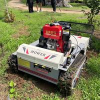 Mini tondeuse à chenilles 80/100cm largeur de coupe débroussailleuse robot de tonte de pelouse