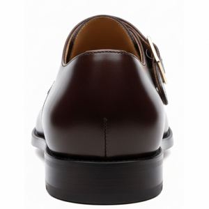 Chaussures habillées légères et confortables pour hommes, en cuir véritable, à bout fermé, avec boucle, faites à la main, pour l'automne - Product Image 2