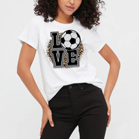 Transferts DTF personnalisés pour vêtements de sport, impressions par transfert thermique, motifs ballon de football, pour t-shirts