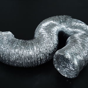 Tuyau de ventilation HVAC flexible en aluminium argenté de 6 pouces x 10 m, rétractable, non <span class=keywords><strong>isolé</strong></span>, pour économie d'énergie industrielle, certifié ISO SGS - Product Image 4