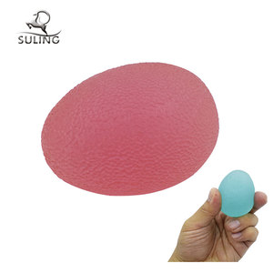 Precio bajo al por mayor juguetes dedo de silicona de agarre huevo bola suave terapia deportes agarre mano Bola de masaje - Product Image 2