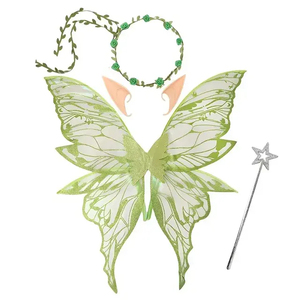 Ali d'Angelo Fantasy Original Design per Ragazze, Decorazione Posteriore Principessa per Capodanno, Festa, COS, Travestimento, Farfalla Bronzata - Product Image 1