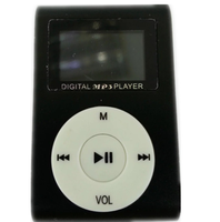 Mini lecteur MP3 avec écran / carte TF (non incluse) Clip métallique Walkman étudiant Cadeau Vente en gros Écouteurs USB 3,5 mm Enregistreur vocal