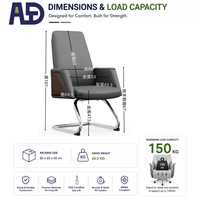Chaise de bureau pivotante haut de gamme, ergonomique, en cuir, réglable en hauteur, solution de siège de direction