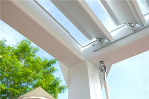 2023 nouveau design haut de gamme stores personnalisés gazebo moderne étanche persienne toit <span class=keywords><strong>jardin</strong></span> extérieur aluminium Pergola - Product Image 4