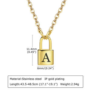 Collana personalizzata con ciondolo logo collana in acciaio inossidabile con <span class=keywords><strong>alfabeto</strong></span> inglese per gioielli moda donna - Product Image 3