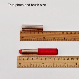 Applicatore in Silicone a Testa Tonda per Balsamo Labbra, Rossetto, Lucidalabbra, Tinta, <span class=keywords><strong>Maschera</strong></span>, Pennello per Trucco Labbra con Cappuccio Antipolvere, Applicatore per Correttore - Product Image 5