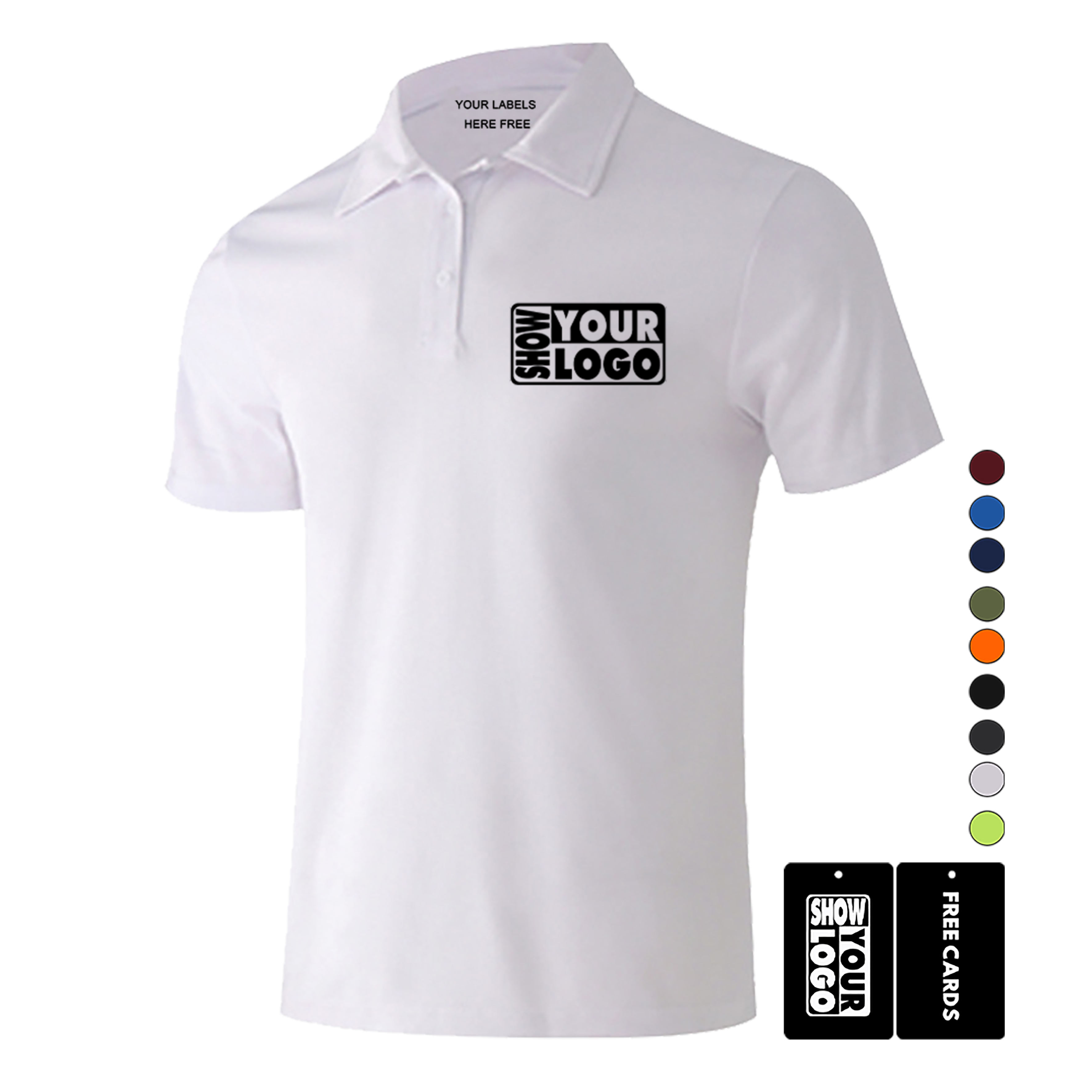 Custom Polo Shirts Quick Dry, 100% Polyester