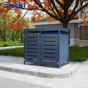 Outdoor <strong>Storage</strong> Shed Recycling Rubbish <strong>Bins</strong> Wheelie <strong>Bins</strong> Trash Cans Garden Aluminium Trash Can - Product Image 2