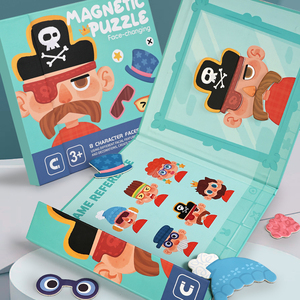 Jeux de voyage en voiture et en avion pour enfants, puzzles magnétiques à thèmes multiples, cadeau d'anniversaire amusant pour garçons et filles - Product Image 4
