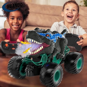 Venta caliente dinosaurio <span class=keywords><strong>Rc</strong></span> camión 1/20th 2,4G Spray simulación <span class=keywords><strong>Rc</strong></span> <span class=keywords><strong>Dino</strong></span> Stunt Car juguetes para niños con luces y sonidos - Product Image 2