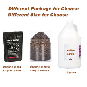 Mascarilla facial blanqueadora corporal, máscara de café orgánico, sal marina, exfoliante natural, café arábigo con colágeno - Product Image 6