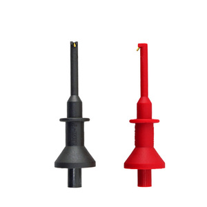 Pinzas de prueba tipo gancho Ut-C01 con varilla de 62 mm, mango de seguridad y resorte, CAT III 1000V para pruebas eléctricas - Product Image 4