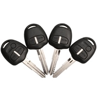 Carcasa de llave remota para coche de 2 botones con llave de repuesto para Mitsubishi Lancer EX Outlander ASX Grandis Colt Plus