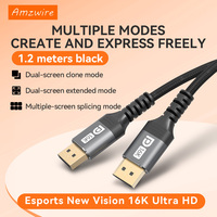   2.1 Kablo 80Gbps UHBR20 DP Kablo 16K 60Hz 8K 120Hz Oyun Monitörü Kablosu OEM Üreticisi GPU PC Monitörü OEM için