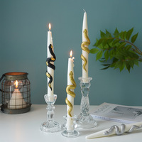 Bougie en forme de serpent Velas Aromaticas, bougie personnalisée en forme de serpent pour les organisateurs d'événements, marque privée