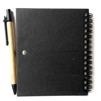 Carnet de notes A5 à spirale, couverture cartonnée, 50 pages, avec bloc-notes adhésif et stylo – Vente en gros à prix réduit