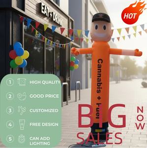 High Waving Hand Tube Man 3M Bailarina <span class=keywords><strong>de</strong></span> aire inflable Bienvenido <span class=keywords><strong>Hombre</strong></span> Marioneta Sky Dancer para publicidad - Product Image 6