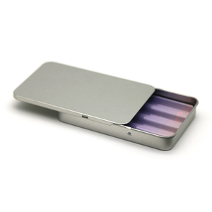 Boîte en métal personnalisée à l'épreuve des enfants avec serrure de sécurité résistante aux enfants, boîte en métal rectangulaire à charnières - Product Image 1