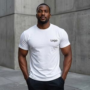 Sportswear Manufacturer Custom Logo Free Mockup ODM Eco-Friendly Spring Autumn Recycled <b>Polyester</b> Gym Microfiber Athletic <b>Tshirt</b> - Product Image 1