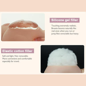 Prótesis de Senos Falsos de Silicona para Travestis, Copa de <span class=keywords><strong>Anime</strong></span>, Realistas, con Relleno de Algodón Artificial - Product Image 6