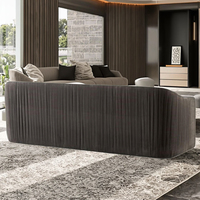 Ensemble de canapés en velours modernes de haute qualité Meubles de salon d'intérieur confortables avec canapé sectionnel de loisirs