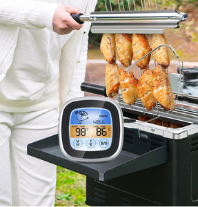 주방 베이킹 온도계 바베큐 터치 스크린 타이머 음식 요리 알람 고기 온도계 타이머 - Product Image 1