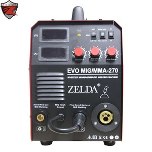 Zelda çok fonksiyonlu kaynak makineleri 15kg tel makara için 1 Mig gaz gazsız MIG 270 4 - Product Image 2