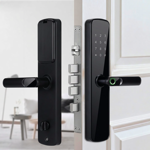 Serrure intelligente Tuya WiFi à empreinte digitale et mot de passe, en aluminium, avec cloud, à bas prix, pour la sécurité électronique de la maison et de l'appartement (compatible TTlock) - Product Image 1