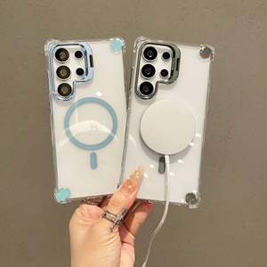 Housse antichoc en TPU pour iPhone 11 Pro Max 13 Mini 17 Plus, étui magnétique pour téléphone portable pour iPhone 16 15 - Product Image 1