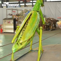 Mantodea artificial de animatronic, modelo de animal de tamaño real