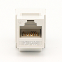 Gcabling 8P8C RJ45 internet lan modular jack kucing 5e kucing 6 UTP modul jaringan ethernet cat5e cat6 keystone jack