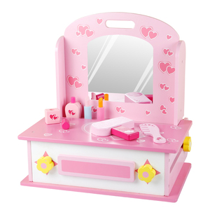 2020 caliente-venta de alta calidad de madera de cocina de vanidad dos-en-uno <span class=keywords><strong>juguete</strong></span> conjunto de niños <span class=keywords><strong>amazon</strong></span> Venta caliente ro - Product Image 3