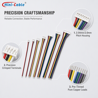 Câble de raccordement personnalisé JST XH 2.54mm PH 2.0mm 2-10 broches blanc en cuivre pur pour PCB, contrôleurs d'imprimantes 3D