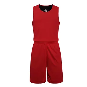 Son tasarım erkek spor ucuz giysi örgü üniforma yüceltilmiş özel takım elbise basketbol formaları