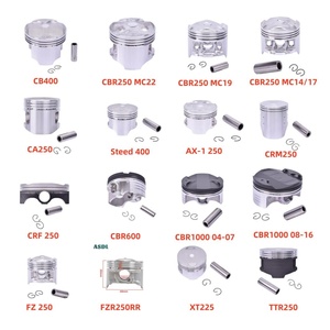 Kit de pistons pour moto HONDA 48.5/66/75/76/78mm <span class=keywords><strong>CRF</strong></span>/CMX250 CBR600/<span class=keywords><strong>250</strong></span>/500 CB500/<span class=keywords><strong>250</strong></span>/233 CRF230 FTR223 CMX500 CB/CBF/CBR1000 - Product Image 2