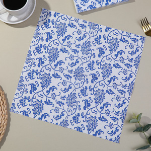 Printed Paper Napkins 330mm Square For Themed Party Home Western Restaurant Use - Product Image 2
