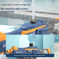 Pistolet à eau électrique en plastique, aspiration automatique de l'eau, tir continu, haute pression, grande capacité, ultra-longue portée, parfait