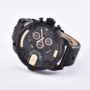 <span class=keywords><strong>Montre</strong></span>-<span class=keywords><strong>bracelet</strong></span> à quartz de luxe pour <span class=keywords><strong>homme</strong></span> Huanghong, élégante, décontractée, en acier inoxydable, cadran en cristal, <span class=keywords><strong>bracelet</strong></span> en cuir - Product Image 4