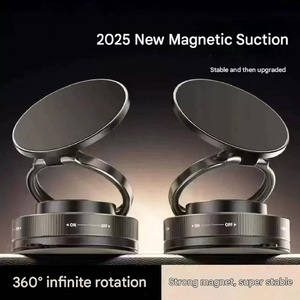 Kingjoy Magnetic Phone <strong>Holder</strong> 360 Rotatable Strong Suction Mount Ideal for Car/Mirror/Gym/Shower/or Smooth Surface - Product Image 4