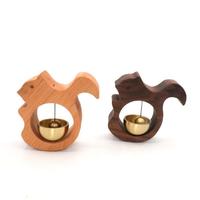 Gran oferta, timbre de madera magnético de gato con tonos de latón, timbre de señal de estilo Vintage para alquiler para puerta de edificio de apartamentos