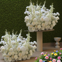 Offre Spéciale Décoration de Mariage : Arrangements de Roses Blanches de 60 cm pour Allée de Cérémonie, Décoration Florale Blanche pour Allée de Mariage