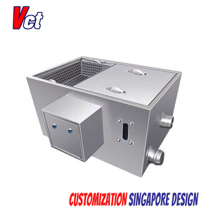 VICTORY SS 201 Équipement de cuisine en acier inoxydable Piège à graisse Inox Séparateur huile-eau 304 S/S pour hôtels restaurants - Product Image 3