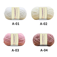 Fil Velours en Gros 100g pour Crochet, Fil Épais de Chenille Velours pour Tricot à la Main